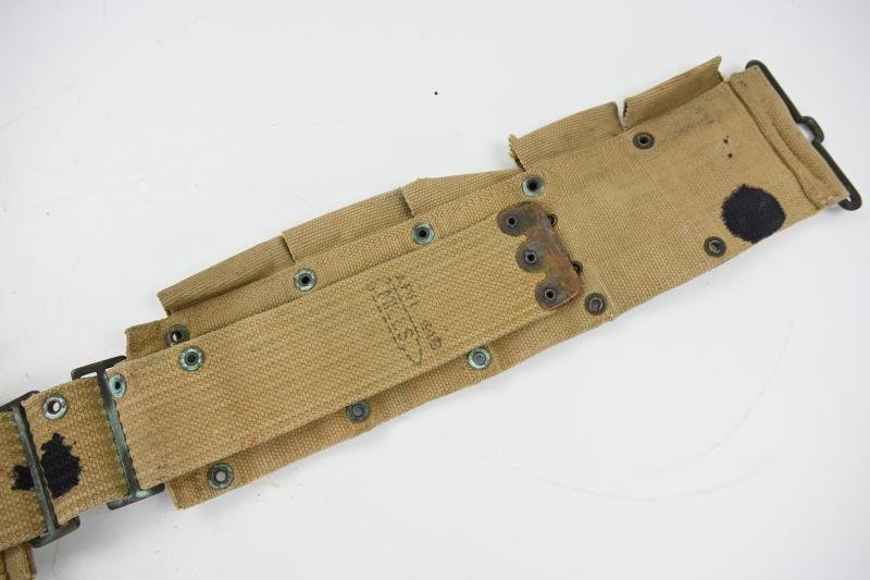 US WW1 (WW2 USED) Camouflaged M-1903 Springfield Cartridge Belt — image 5
