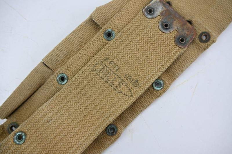 US WW1 (WW2 USED) Camouflaged M-1903 Springfield Cartridge Belt — image 6