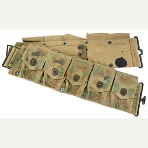 US WW1 (WW2 USED) Camouflaged M-1903 Springfield Cartridge Belt