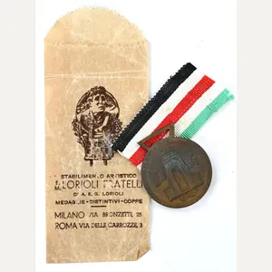 German WH Italian Campaign medal with Pouch