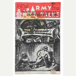 US WW2 Army Talks Booklet Nov.18, 1944