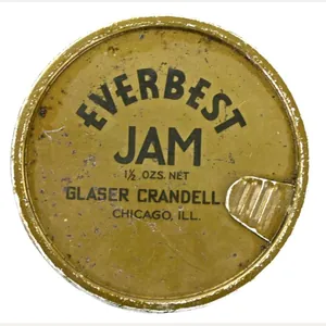 US WW2 Ration Tin Can of Everbest Jam