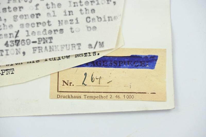 Allied Press 'Mug-Shot' Picture of Nuremberg Trail Members — image 3