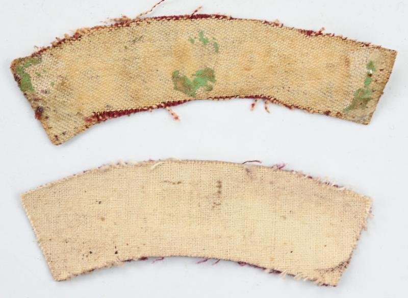 British WW2 RAMC Shoulder Title Set — image 2