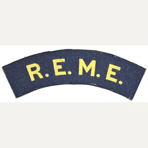 British WW2 REME Shoulder Title