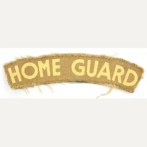 British WW2 Home Guard Printed Shoulder Title