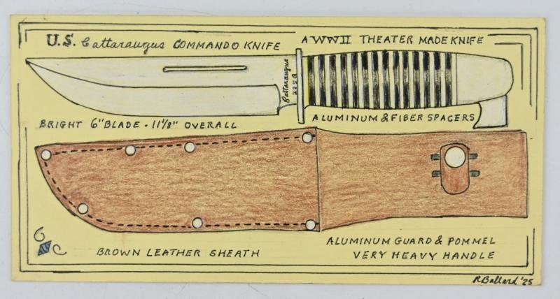 US WW2 Modified Cattaraugus 225Q Fighting Knife — image 9