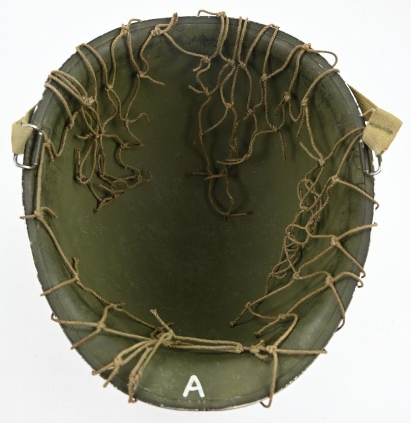 US WW2 M1 Camouflaged Combat Helmet — image 14