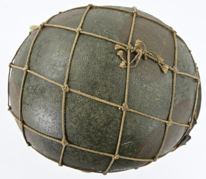 US WW2 M1 Camouflaged Combat Helmet — image 8