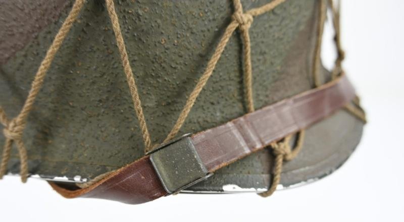 US WW2 M1 Camouflaged Combat Helmet — image 9
