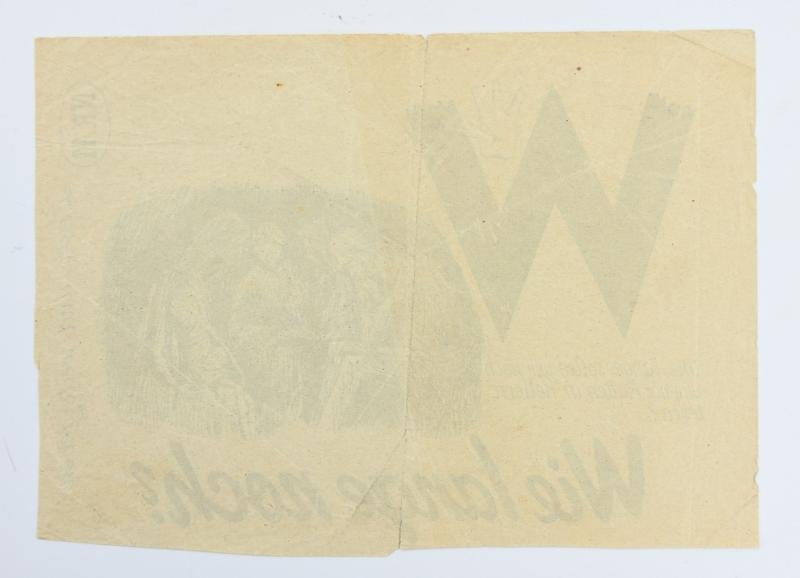 Allied WW2 Droppingsflyer 'Wie Lange Noch?' Part 11 — image 2