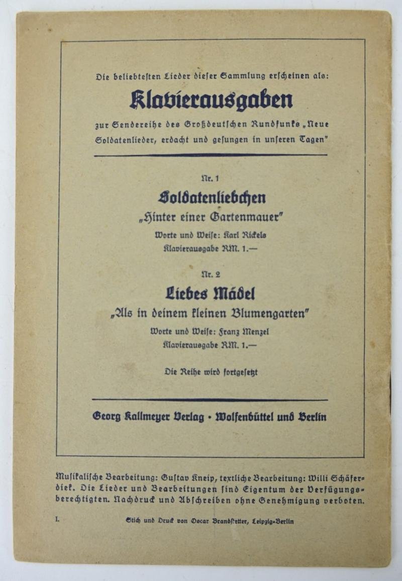 German WH Songbook 'Lied der Front' — image 6