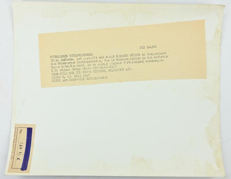 Allied Nuremberg War Trails Picture 'Hermann Göring' — image 4
