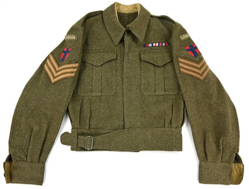 Canadian WW2 NCO Battle Dress Set 21st Army Group — image 2
