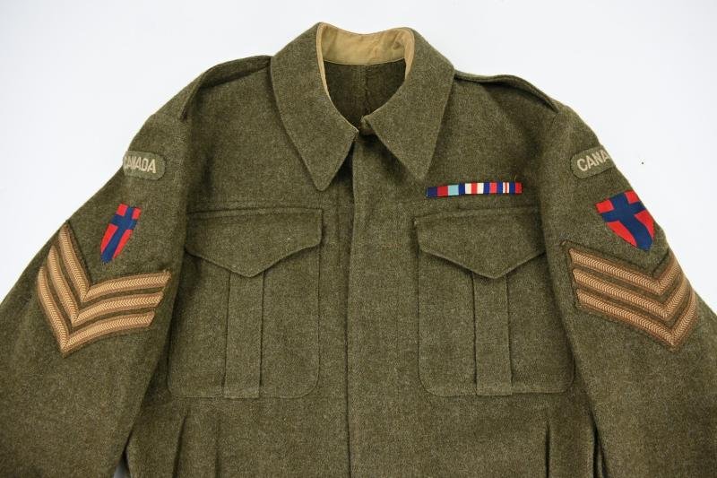 Canadian WW2 NCO Battle Dress Set 21st Army Group — image 3