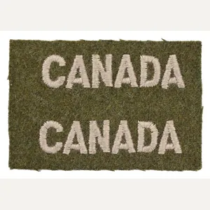 Canadian WW2 Shoulder title Set 'Canada'