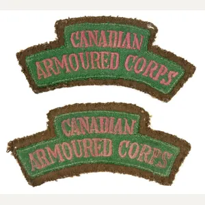 Canadian WW2 Armoured Corps Shoulder Flashes