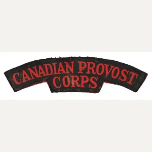 Canadian WW2 Provost Corps Shoulder Flash