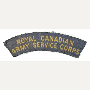 Canadian WW2 Royal Army Service Corps Shoulder Flash