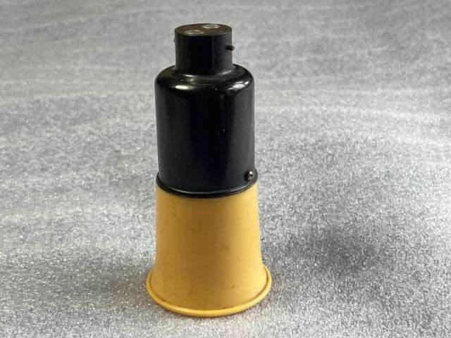 24) Excellent Original WW2 British V&E Home Front Black-out Lamp House Light with Yellow Shade — image 5