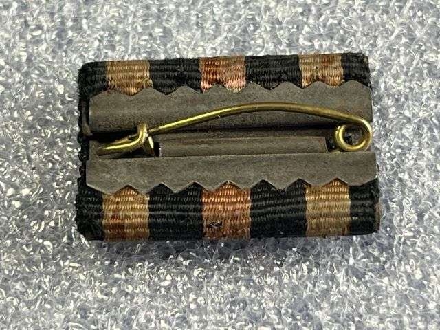 27) Original WW1 German Cross of Honour Mounted Medal Ribbon Bar With Swords — image 2