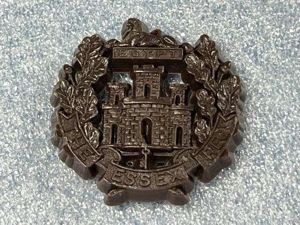 102) Excellent Original WW2 Wartime Economy Plastic Essex Regiment Cap …