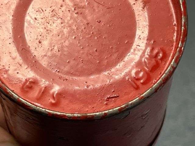 108) Excellent Original WW2 British Army Mills Grenade Detonator Tin Dated 1945 — image 2