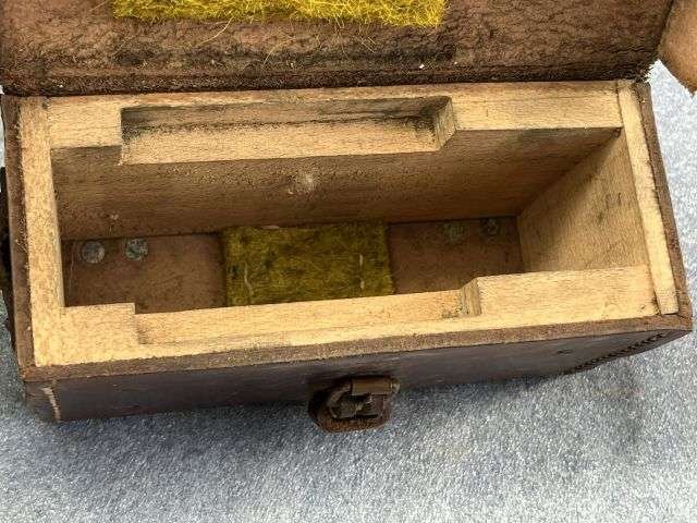 79) Excellent Original WW2 British Army Issue Vickers Machine Gun Clinometer Leather Case 1945 — image 10