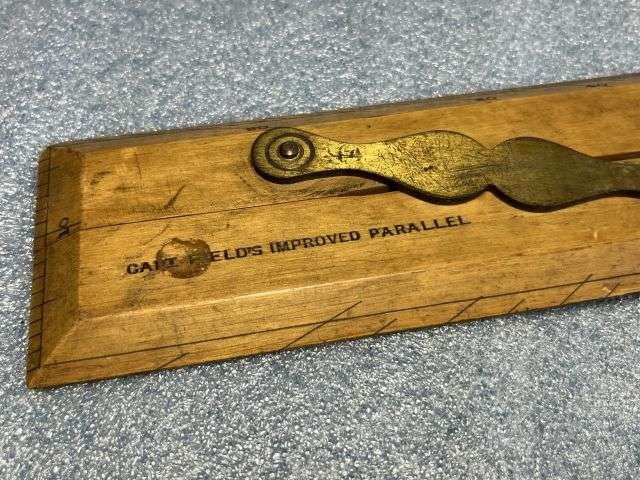 80) Excellent Original WW2 RAF Air Ministry Navigators Wooden Parallel Rule AM 1940 — image 7