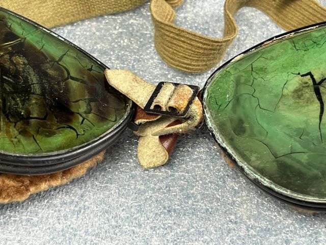 81) Tatty Damaged Original WW2 US Army Ski & Mountain Troops Goggles Good For Spares — image 11