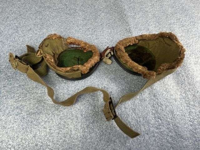 81) Tatty Damaged Original WW2 US Army Ski & Mountain Troops Goggles Good For Spares — image 6