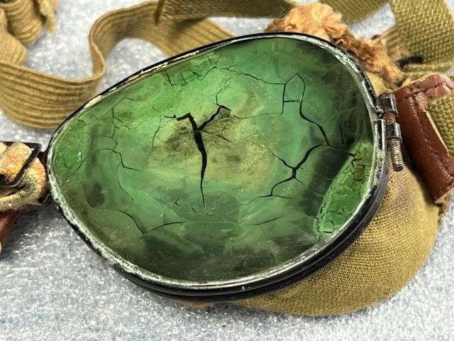 81) Tatty Damaged Original WW2 US Army Ski & Mountain Troops Goggles Good For Spares — image 9