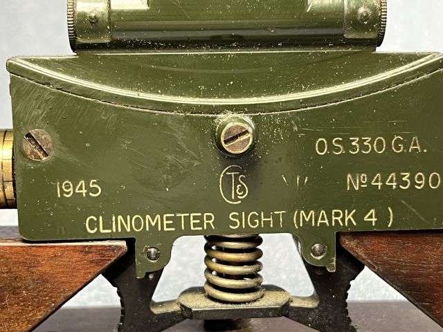 83) Excellent Original WW2 RA Trench Art, Match Box Holder, Ash Trays & Clinometer Sight MK 4 1945 — image 10