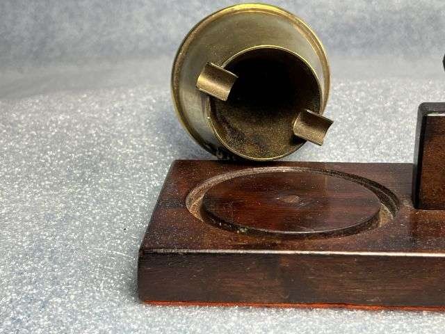 83) Excellent Original WW2 RA Trench Art, Match Box Holder, Ash Trays & Clinometer Sight MK 4 1945 — image 14
