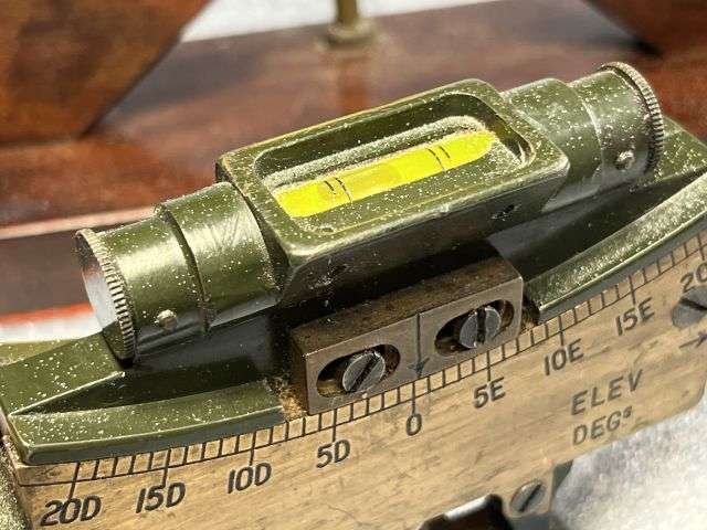 83) Excellent Original WW2 RA Trench Art, Match Box Holder, Ash Trays & Clinometer Sight MK 4 1945 — image 6