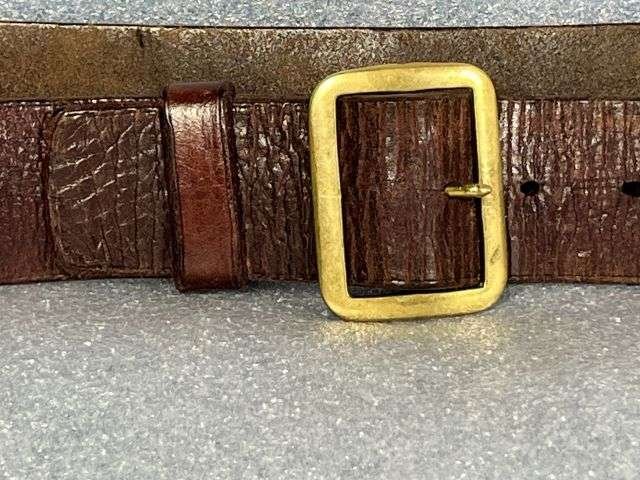85) Excellent Original WW2 Home Guard 1903 Pattern Leather Waist Belt In A Good Size — image 6
