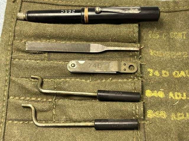 86) Unidentified Complete Original WW2 US Army Signals? Tool Kit 265C, 74D, 340 Adjustment Keys — image 6