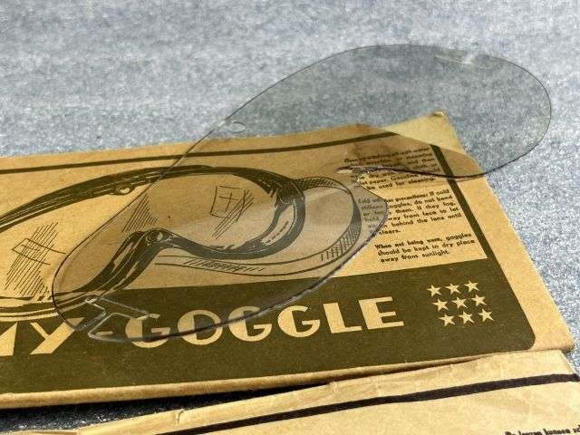 57) Good Original WW2 US Army M-43 Spare Clear Goggle Lens — image 2