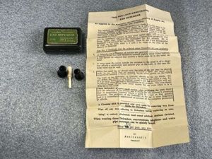 70) Excellent Original WW2 British Mallock-Armstrong Ear Defenders in Tin …