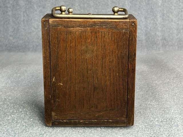 72) Good Original WW1 British Army Officers Wooden Battery Lamp — image 6