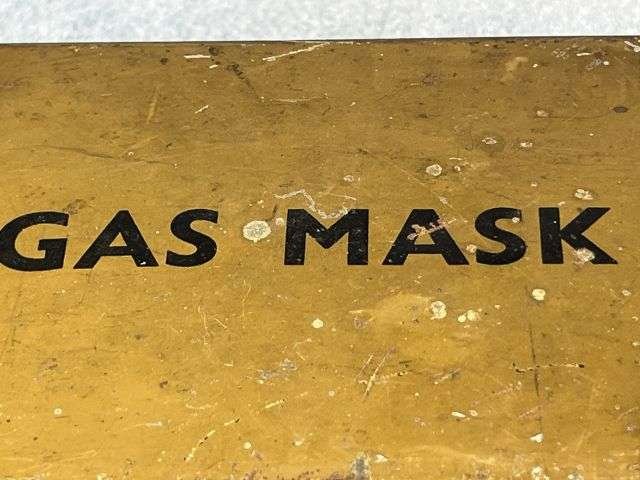 76) Excellent Original WW2 British Civilian Issue Gas Mask Private Purchase Metal Carry Case. — image 10