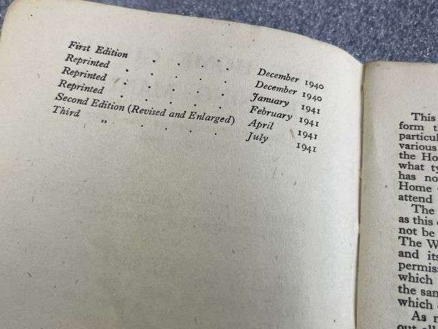 40) Good Original WW2 The Home Guard Training Manual Dated 1941 — image 4