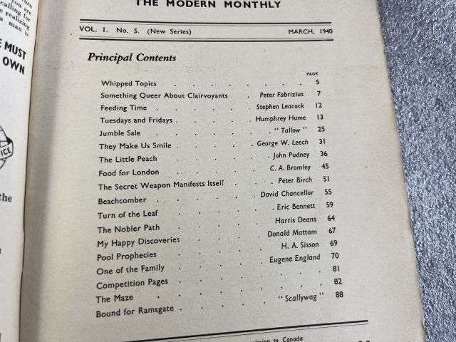 42) Set of 3 Original WW2 London Opinion Magazines Dated 1940-1942 — image 11