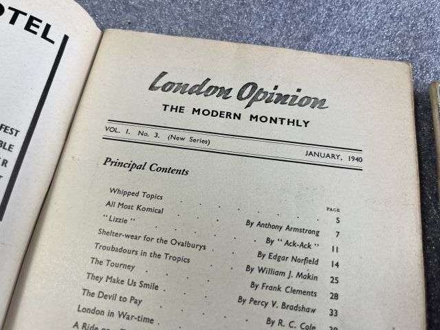 42) Set of 3 Original WW2 London Opinion Magazines Dated 1940-1942 — image 21