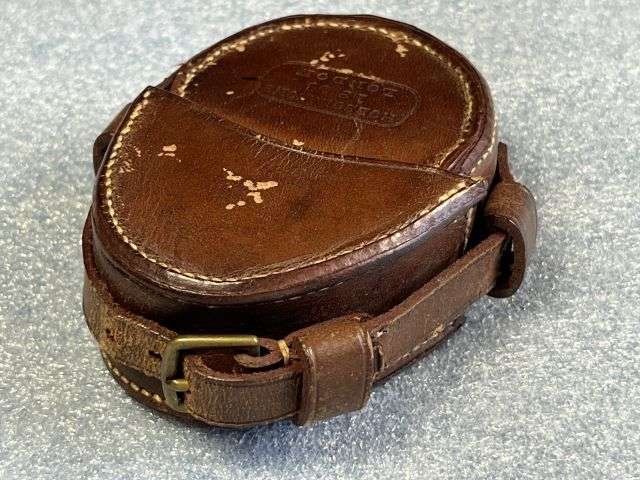 47) Excellent Original Pre WW1 British Officers Verner's Pattern Compass Dated 1910 & Leather Case 1908 — image 14