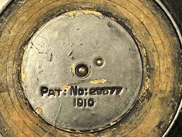 47) Excellent Original Pre WW1 British Officers Verner's Pattern Compass Dated 1910 & Leather Case 1908 — image 3