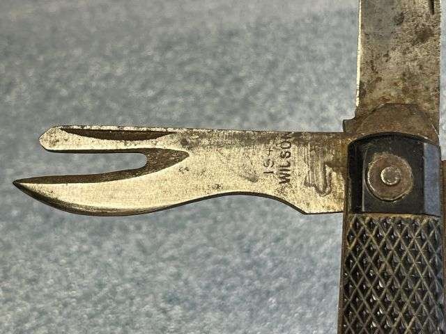 48) Nice Original WW2 British Army Issue Jack Knife Wilson 1943? — image 4