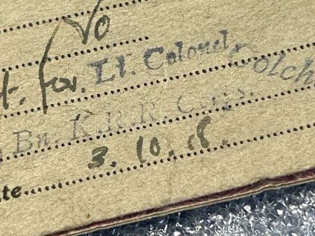 51) Original WW1 British Army Issue Pass Containing Leave or Duty Ration Book 1918. To a Rifleman in KRRC — image 3