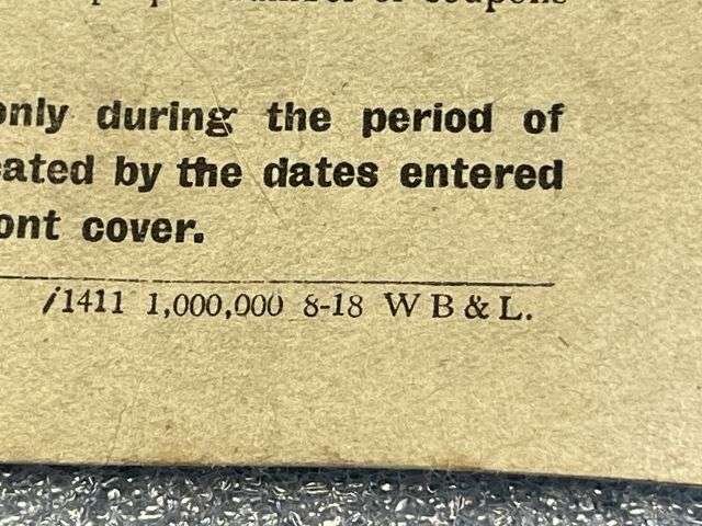 51) Original WW1 British Army Issue Pass Containing Leave or Duty Ration Book 1918. To a Rifleman in KRRC — image 4