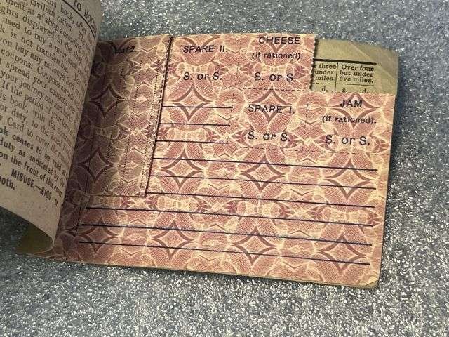 51) Original WW1 British Army Issue Pass Containing Leave or Duty Ration Book 1918. To a Rifleman in KRRC — image 7